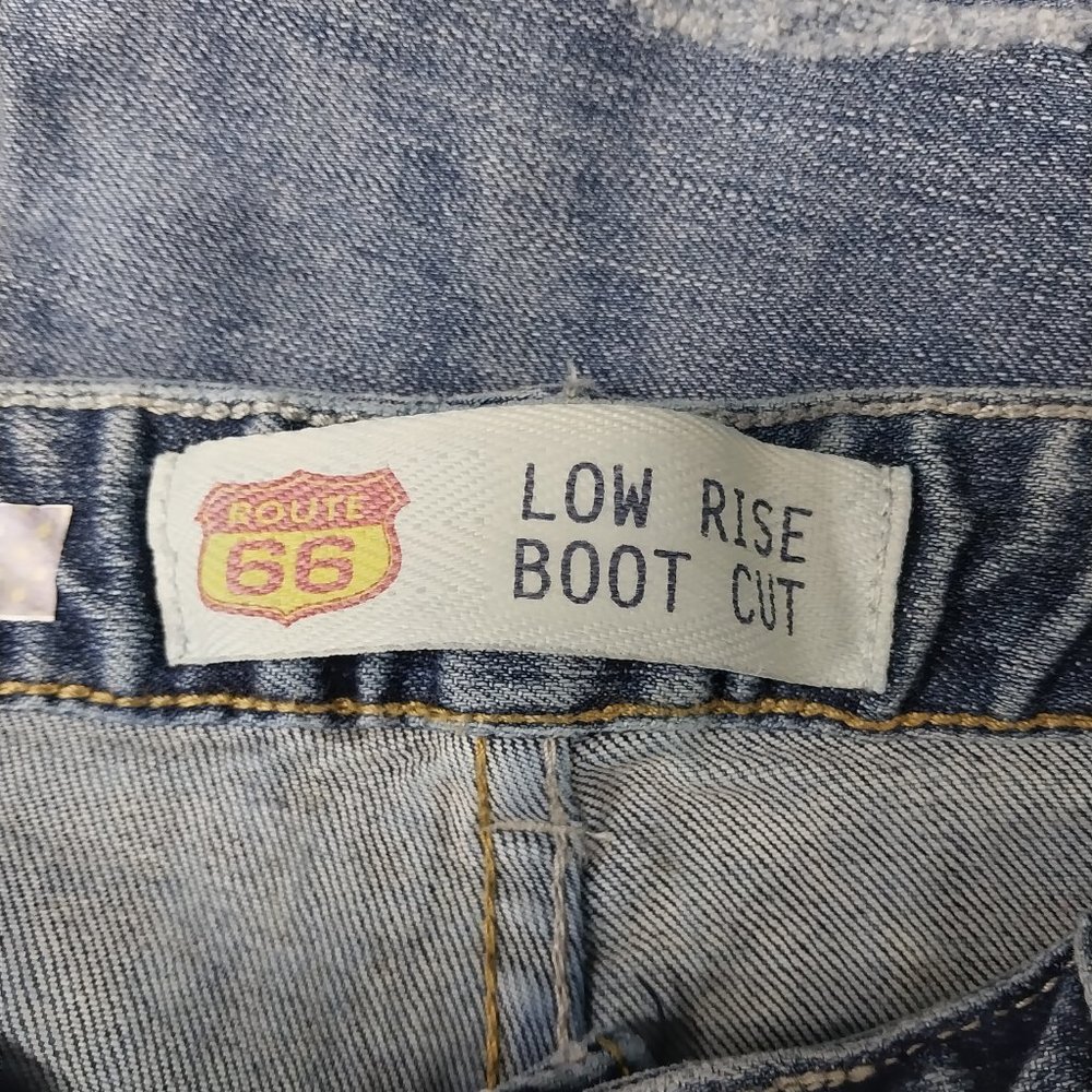 786 Size 12A Rout 66 Stretch Upcycled Bell-Bottoms - Picture 4 of 5
